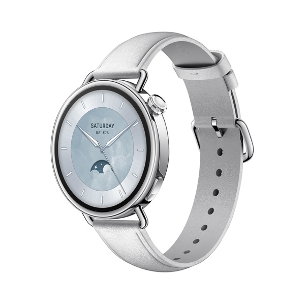 Смарт-часы Xiaomi Watch S4 41mm Leather Strap (White)